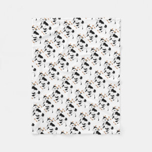 Country Cow Muster Fleece Decke