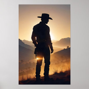 Country Cowboy Adventure Outdoor Nature Escape Poster