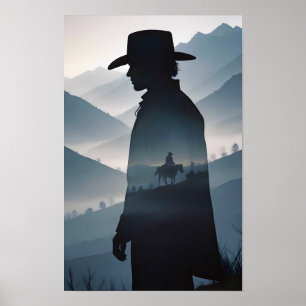 Country Cowboy Adventure Outdoor Nature Escape Poster