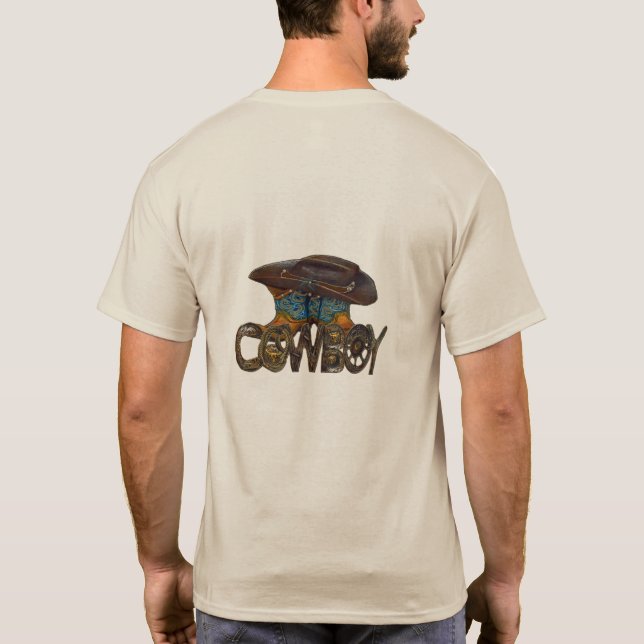 Country Cowboy Boots T - Shirt (Rückseite)