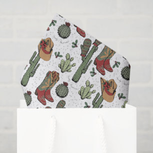 Country Cowboy Hallo Weihnachten Seidenpapier