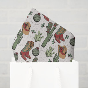 Country Cowboy Howdy Weihnachten Seidenpapier