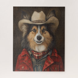 Country Cowboy Shetland Sheepdog | Sheltie Puzzle
