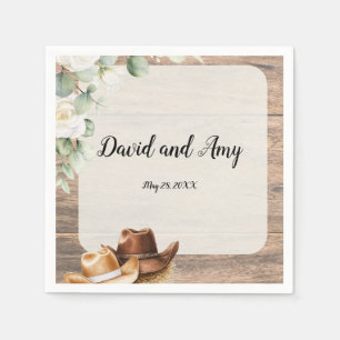 Country Cowboy Western Hochzeitcocktail Napkin Serviette