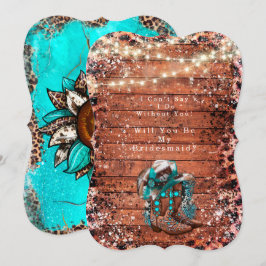 Country Cowboystiefel werden Sie meine Bridesmaid  Einladung