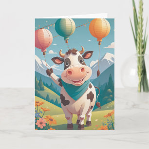 Country Cowgirl's Birthday Karte