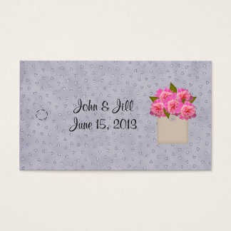 Country Crock of Peonies Hang Tag