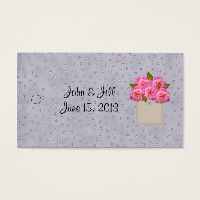 Country Crock of Peonies Hang Tag (Vorderseite)