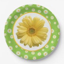Country Daisy Muster Green