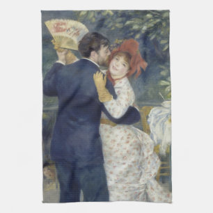 Country Dance by Pierre Renoir, Vintage Kunst Geschirrtuch