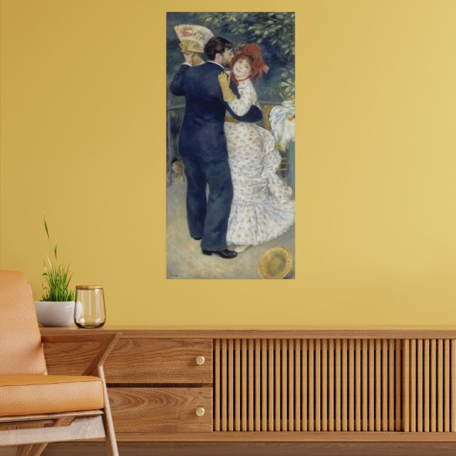 Country Dance by Pierre Renoir, Vintage Kunst Poster (Wohnzimmer 2)