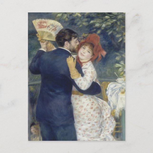 Country Dance by Pierre Renoir, Vintage Kunst Postkarte (Vorderseite)