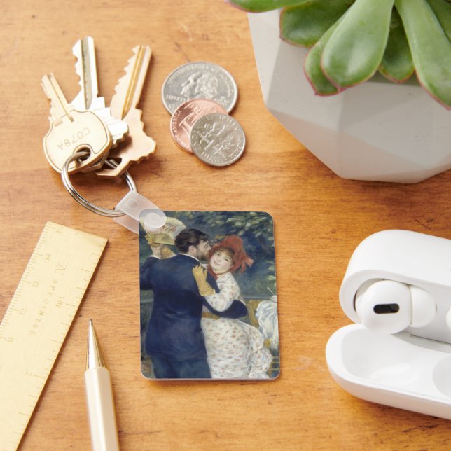 Country Dance by Pierre Renoir, Vintage Kunst Schlüsselanhänger (Schreibtisch)