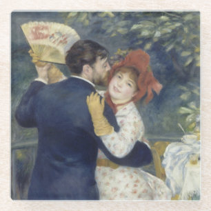 Country Dance - Renoir Impressionist Malerei Glasuntersetzer