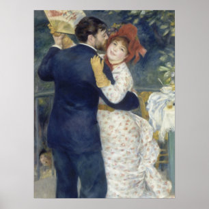 Country Dance - Renoir Impressionist Malerei Poster