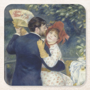 Country Dance - Renoir Impressionist Malerei Rechteckiger Pappuntersetzer