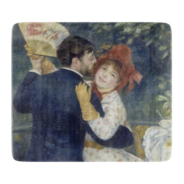 Country Dance - Renoir Impressionist Malerei Schneidebrett (Vorderseite)