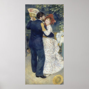 Country Dance von Pierre-Auguste Renoir Poster