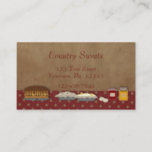 Country Desserts Business Card Visitenkarte