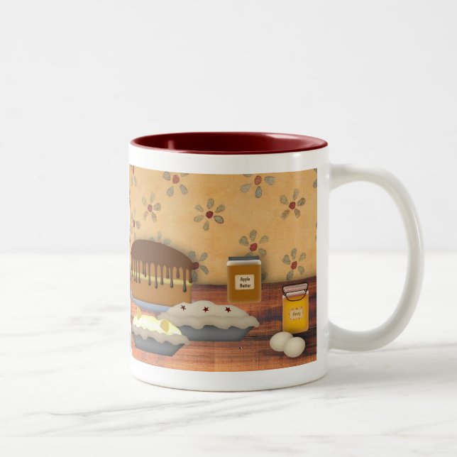 Country Desserts Mug Zweifarbige Tasse (Rechts)