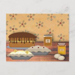 Country Desserts Rezept Card Postkarte