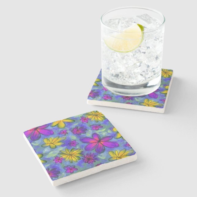 Country Dream Blume Blumengestein Untersetzer (Seitenansicht)