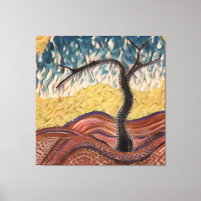 Country Dream Trem Mandala Leinwanddruck (Vorderseite)