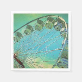 Country Fair Ferris Wheel - Paper Party Napkins Serviette