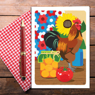 Country Fair Still Life Blank Card Karte
