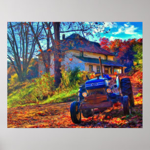 Country Farm Art Poster