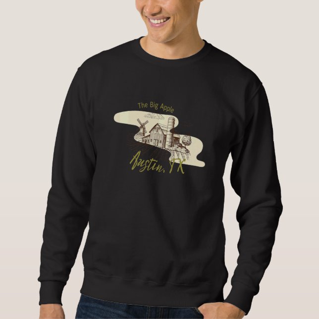Country Farm Austin Texas Bad Geography Stupid Jok Sweatshirt (Vorderseite)