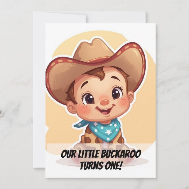 Country Farm Baby Birthday Invitation Einladung (Vorderseite)