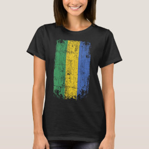 Country Flag Souvenir Grunge Flag Gabun T-Shirt