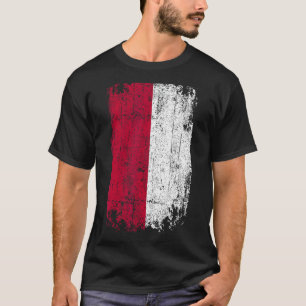 Country Flag Souvenir Grunge Flag Indonesien T-Shirt