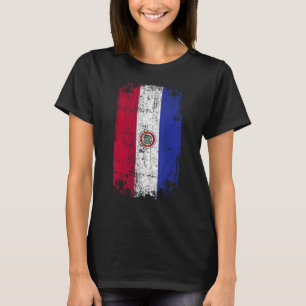 Country Flag Souvenir Grunge Flag Paraguay T-Shirt