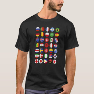 Country Flags International World Flags Reisende T-Shirt