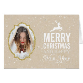 Country Foto Lace Rahmen Weihnachtskarte