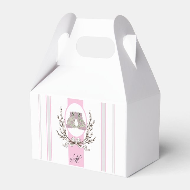 Country French Bunny Rabbit Geschenkschachtel (Vorderseite)
