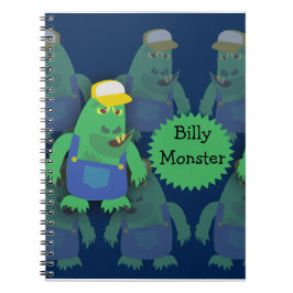 Country Fried Funny Cartoon Monster Charakter Notizblock