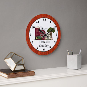 Country Funchuhr Große Wanduhr