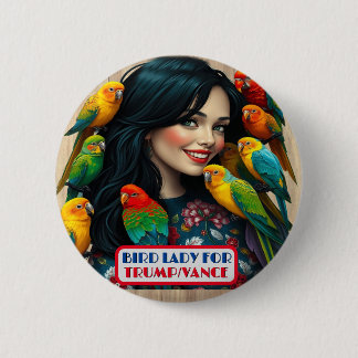 Country Gals Bird Lady für Trump/Vance Button
