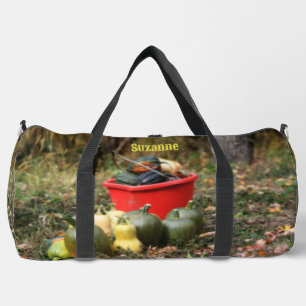 Country Garden Squash Personalisiert groß Duffle Bag