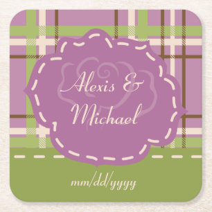 Country Garden Wedding Paper Untersetzer