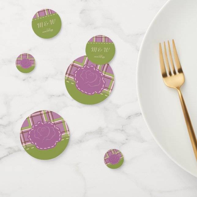 Country Garden Wedding Table Confetti Konfetti (Gruppe)