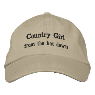 Country Girl Bestickte Baseballkappe