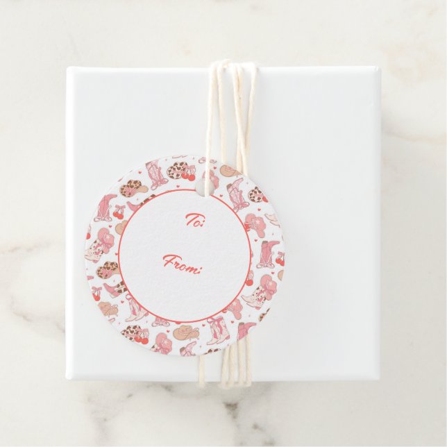 Country Girl Cowboy Boots n’ Hats Geschenkanhänger (Beispiel)