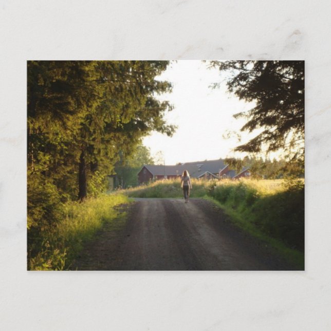 Country Girl Postkarte (Vorderseite)