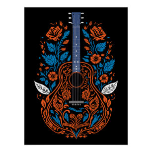 Country Gitarre Art Poster