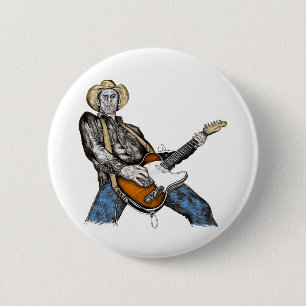 Country Gitarre Button