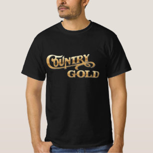 Country Gold Beau Dandy Western Stil T-Shirt